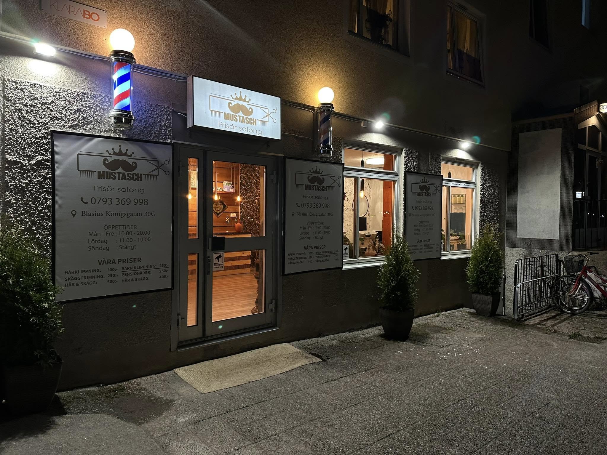 Interiör Mustasch Barbershop Ronneby 1